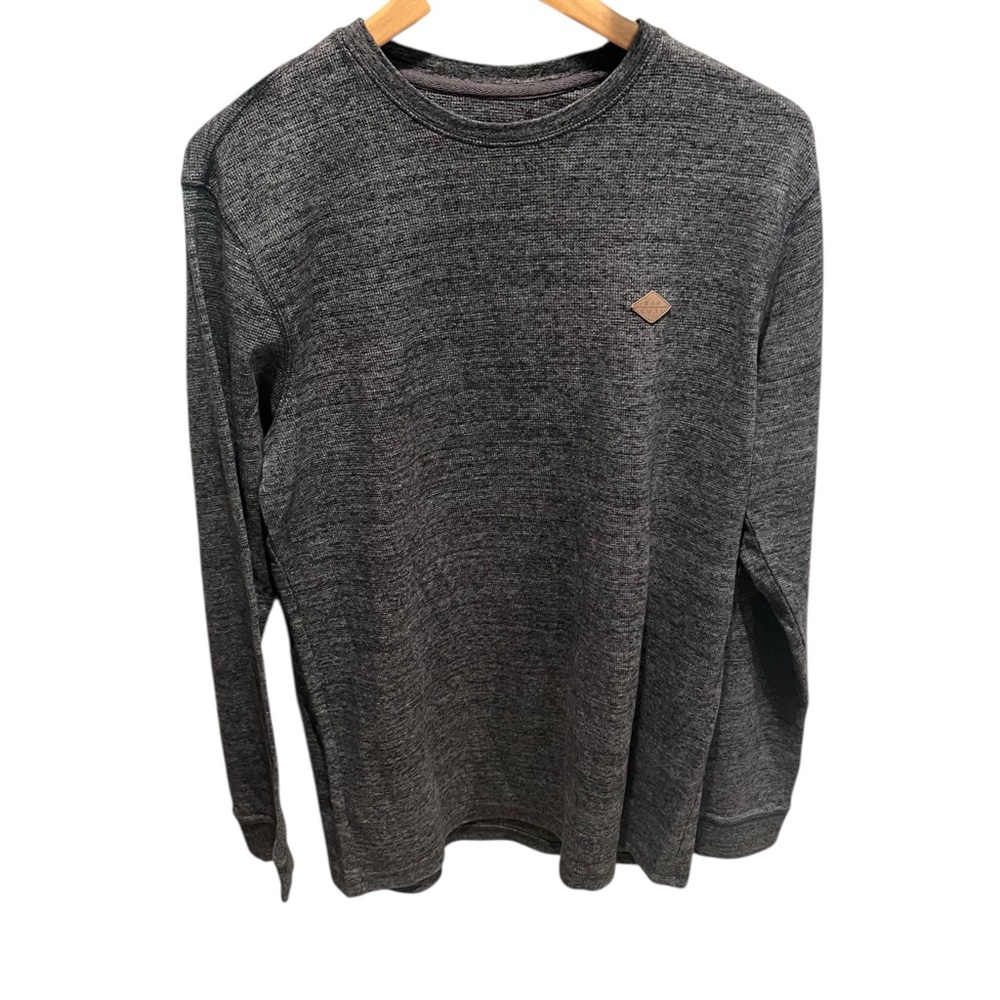 Rip Curl Gray Long Sleeve tee with crew neck‎ men's size large